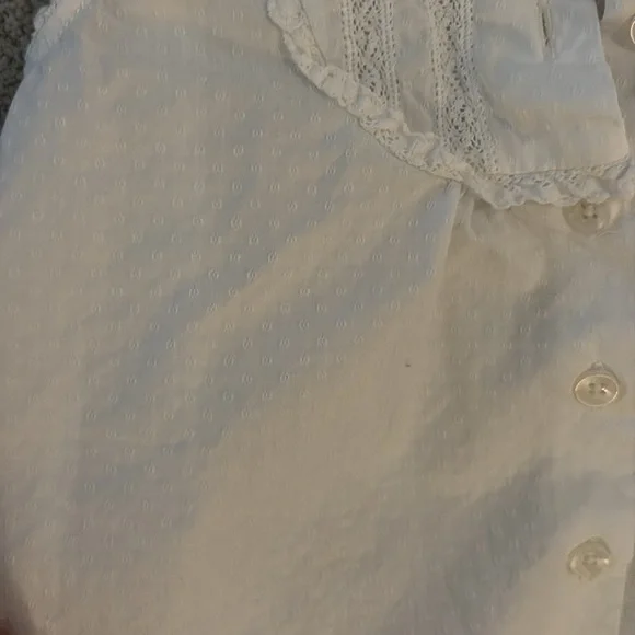 Rachel Riley Lace Trimmed White Sleeveless Top size 6Y - Picture 5 of 8